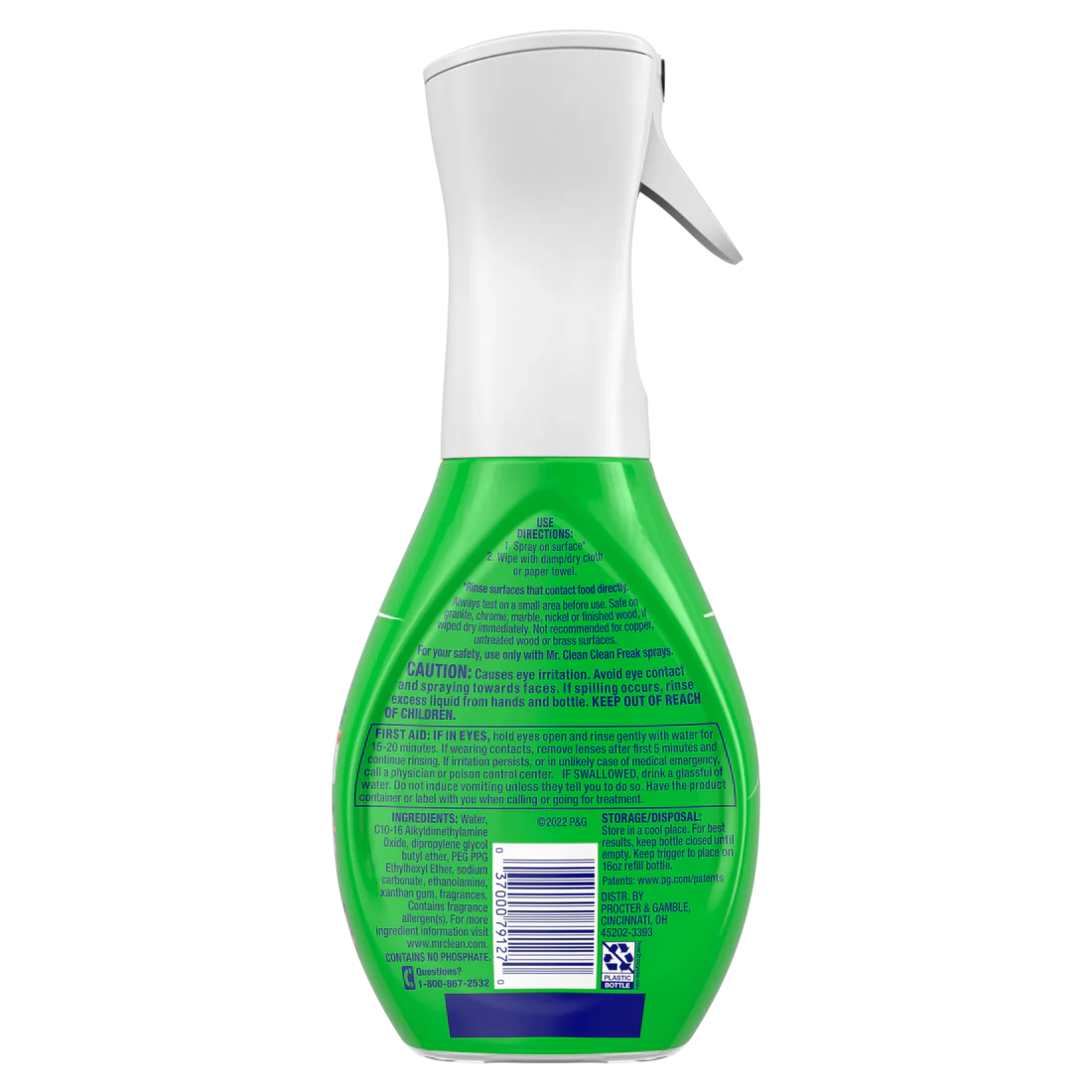 Mr. Clean Clean Freak All Purpose Cleaner Spray Multi-Surface Cleaning Gain Refill - 16oz