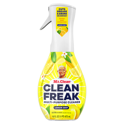 Mr. Clean Clean Freak All Purpose Cleaner Spray Multi-Surface Cleaning Lemon Zest Scent - 16oz