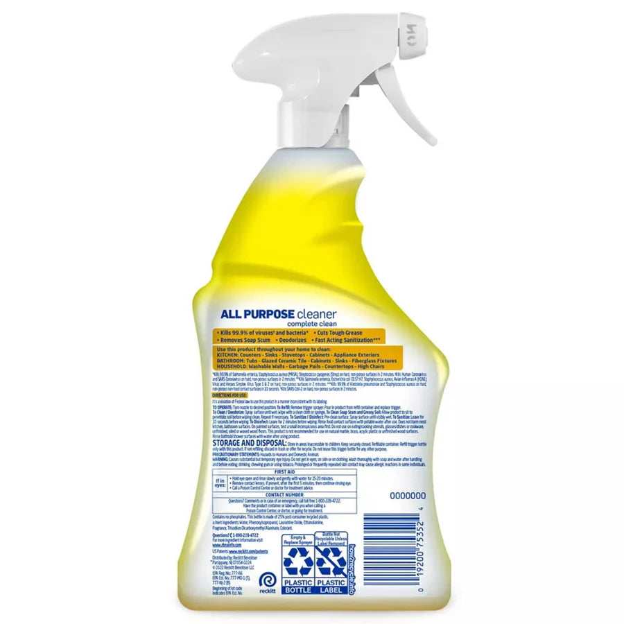 Lysol All Purpose Cleaner - Trigger Lemon Breeze - 32oz