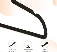 Velvet Hangers Black 10 pack