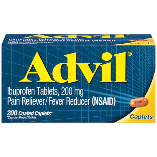 Advil, pain reliever 100 capsules