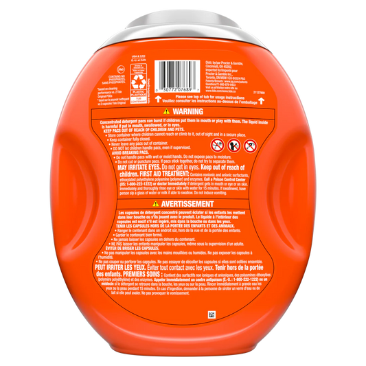 Tide Power Pods With Febreze Laundry Detergent Pacs Spring And Renewal Scent All-Day Freshness Laundry Soap Detergent Pacs - 63ct