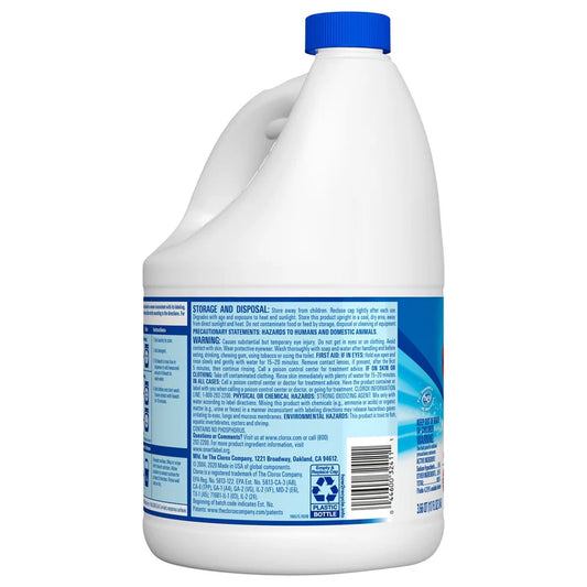 Clorox Bleach Liquid Splash-Less Regular Concentrated - 117oz