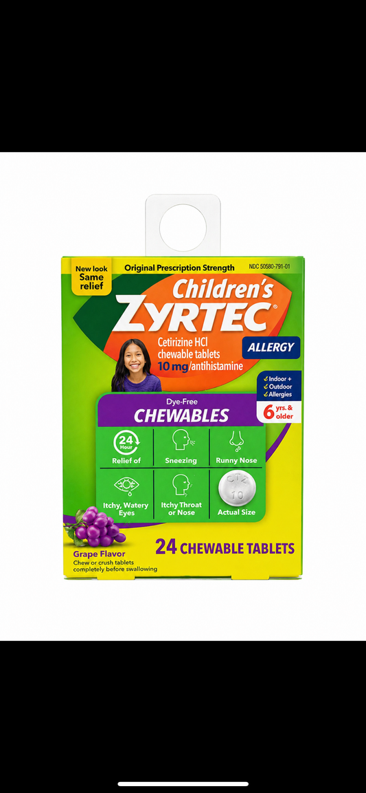 ZYRTEC chewables 24 pack