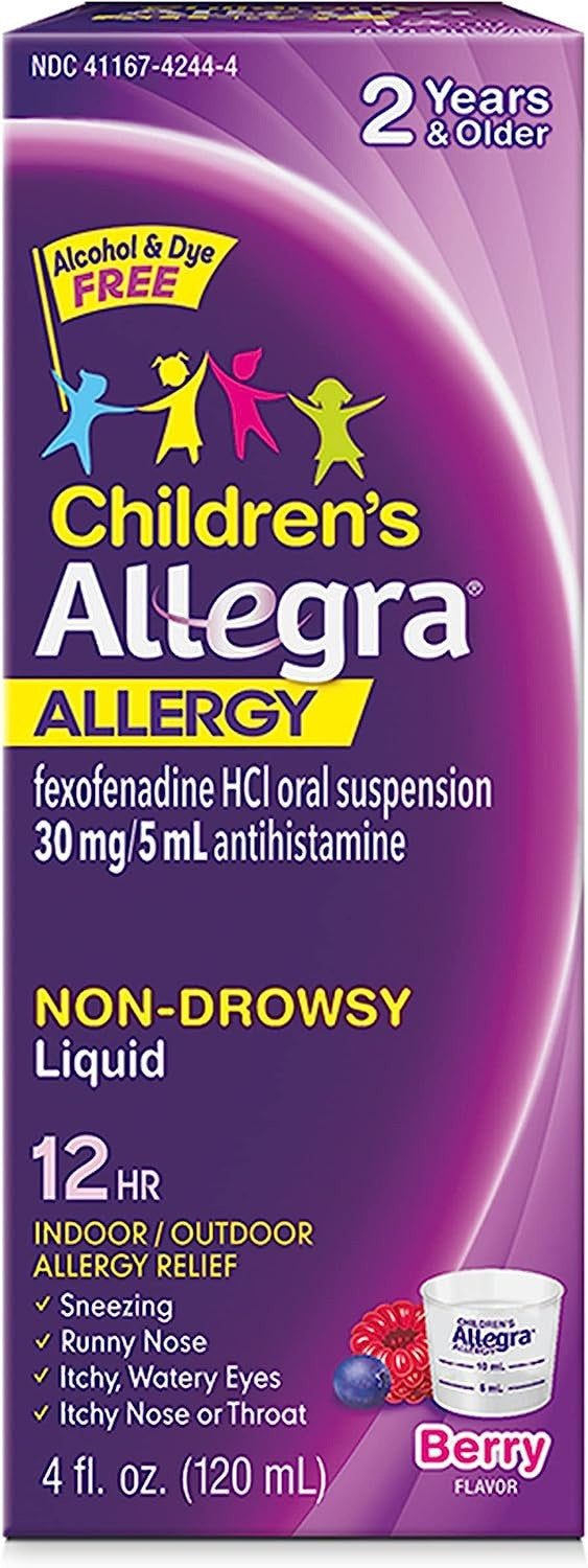 ALLEGRA children’s allergy liquid berry flavor