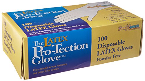Latex glove size medium 100 pack