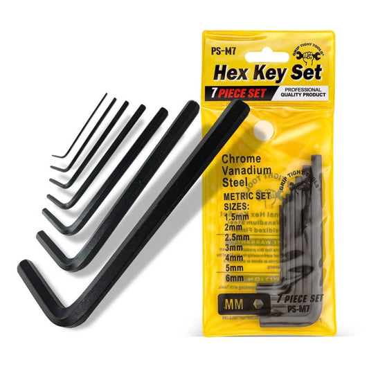7PCS - Hex Key Metric Key Set 1.5MM - 6MM