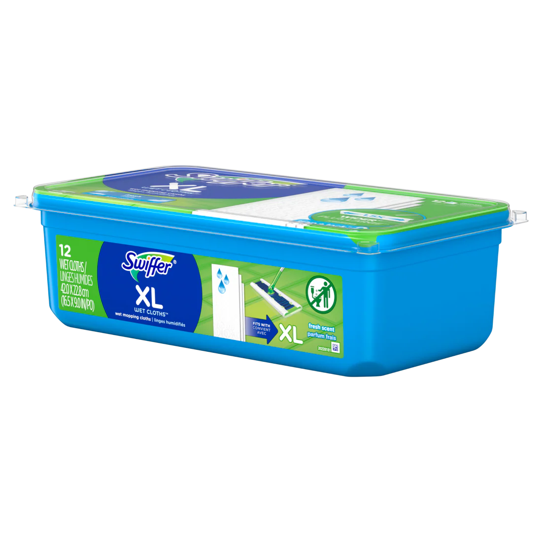 Swiffer Sweep + Mop XL Wet Pads Refill Floor Cleaner Cleaning Cloths Fresh Scent - 12ct