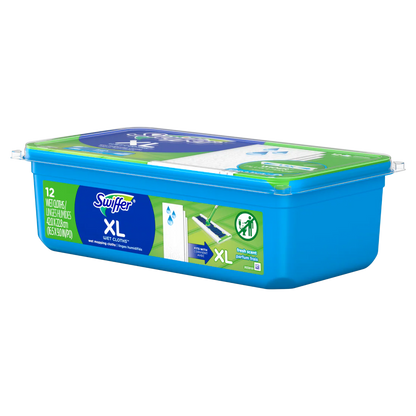Swiffer Sweep + Mop XL Wet Pads Refill Floor Cleaner Cleaning Cloths Fresh Scent - 12ct