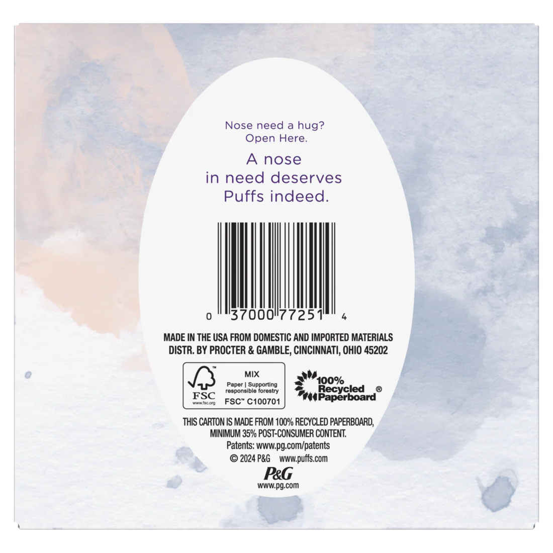 Puffs Ultra Soft Facial Tissues 1 Cube 48 Facial Tissues Per Box - 48ct