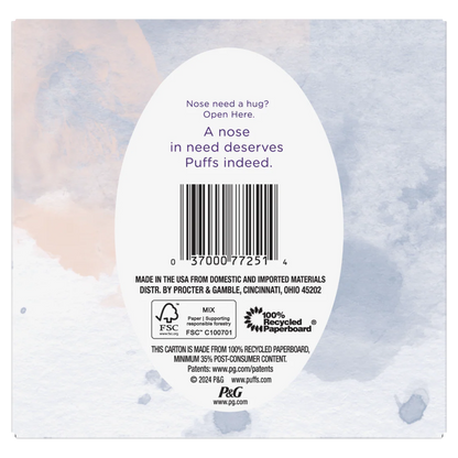 Puffs Ultra Soft Facial Tissues 1 Cube 48 Facial Tissues Per Box - 48ct
