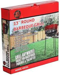 BBQ GRILL 13″ ROUND w-WIND GRD