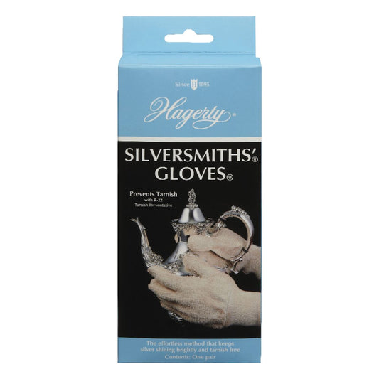 Hagerty Silversmith's Gloves, 1 Pair - Clean, Polish, and Prevent Tarnish