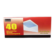 Envelope envelopes security line 40 count 4 x 9