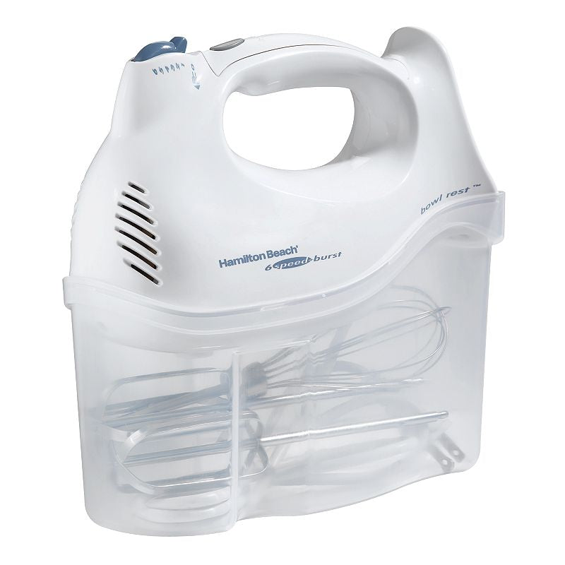 Hamilton Beach 6 speed hand mixer white color