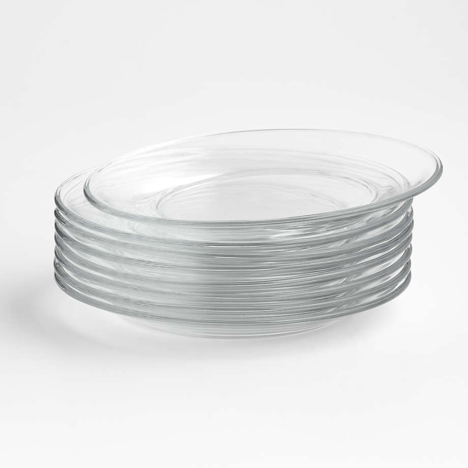 Glass Salad Dessert Plate 8”