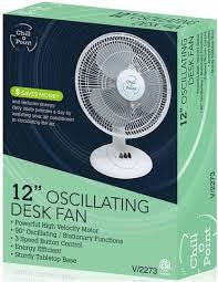 12 Inch Oscillating Desk Fan 3 Speed