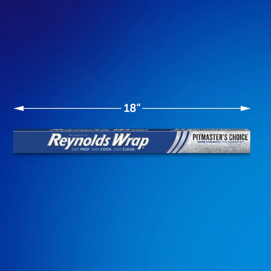 Reynolds Wrap Pitmaster’s Choice Extra Thick Aluminum Foil for Grilling, 18 Inch Width, 37.5 Sq. Ft.