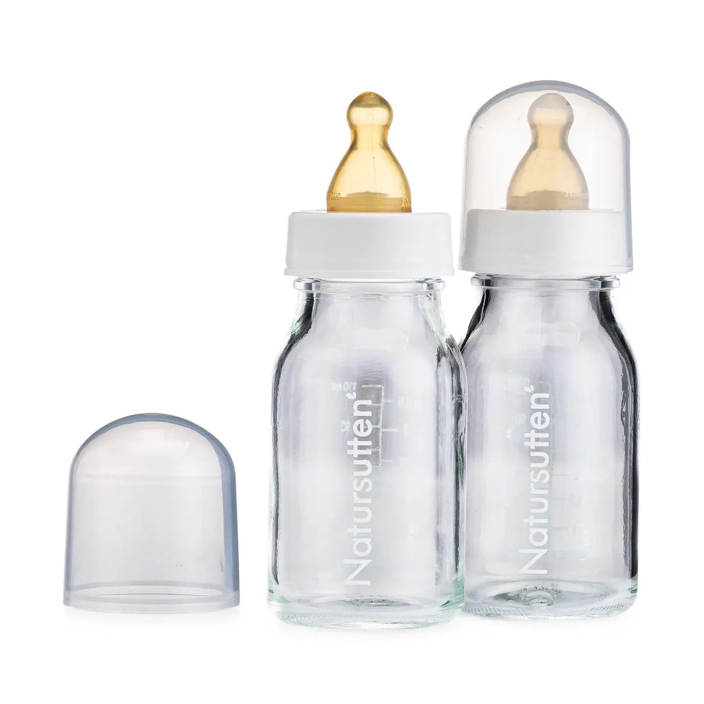 Natursutten 2-pack Glass Baby Bottles, 3.5oz