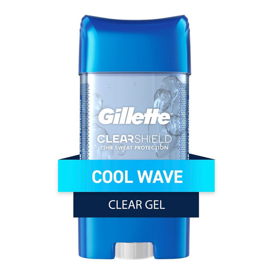 Gillette Clear Gel Antiperspirant Deodorant for Men - Cool Wave - 3.8oz: Paraben-Free, Normal Skin Type, Aluminum Zirconium