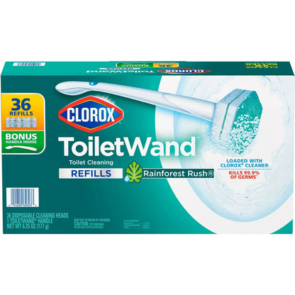 Clorox ToiletWand Toilet Cleaning Kit Rainforest Rush - 36ct/1pk