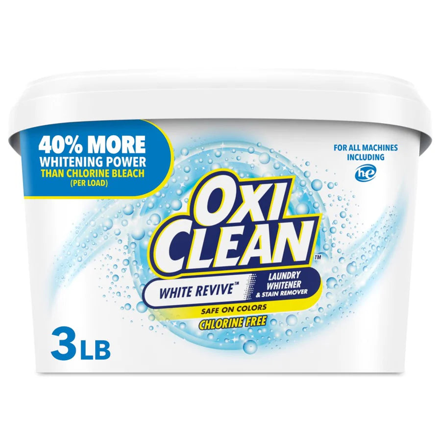 OxiClean White Revive Laundry Whitener and Stain Remover Powder 3lb - 48oz/
