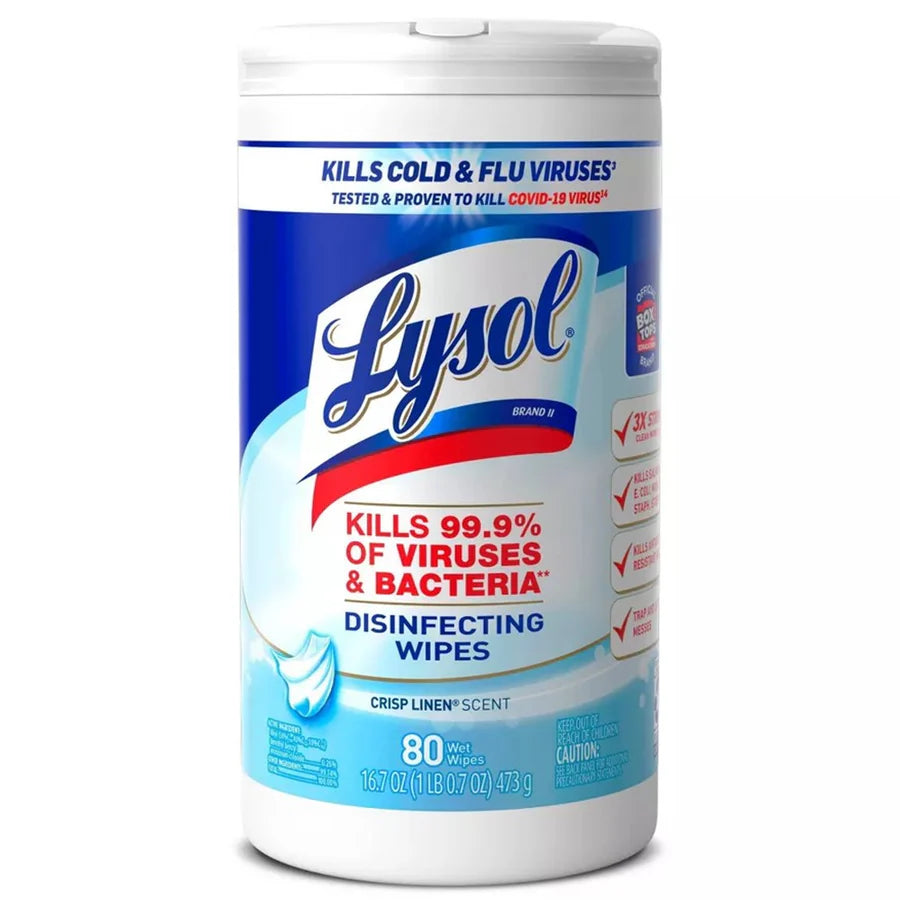 Lysol Wipes Crisp Linen 80ct