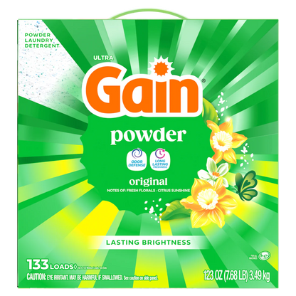 Gain Powder Laundry Detergent Original Scent 133 Loads