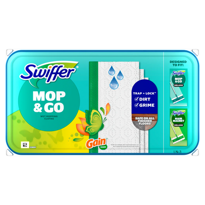 Swiffer Sweep + Mop Wet Pads Refill Floor Cleaner Cleaning Cloths Gain