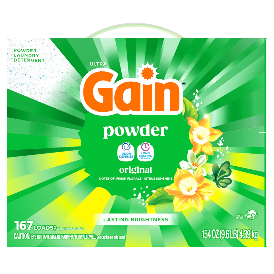Gain Powder Laundry Detergent Original Scent 167 Load