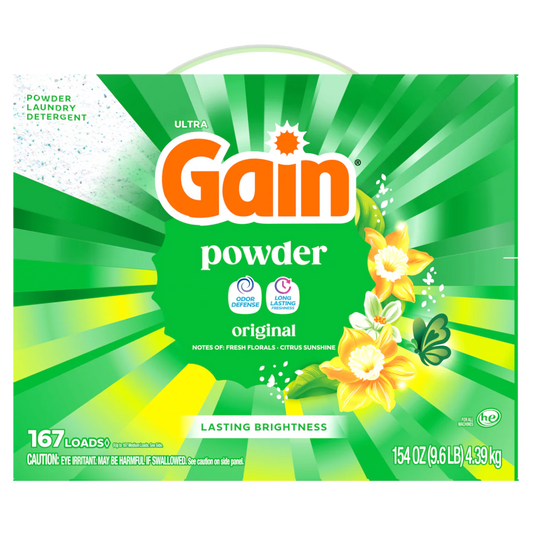 Gain Powder Laundry Detergent Original Scent 167 Load