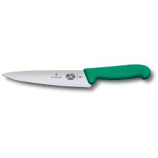 Victorinox chef, knife, serrated, green handle 6”