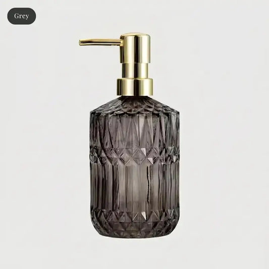 Kiyo Home Facet Glass Soap Dispenser