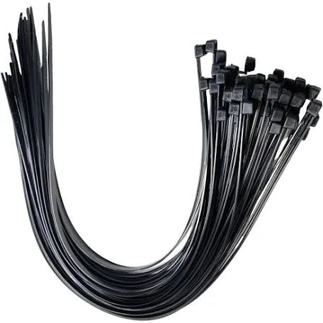 Heavy duty 14 “ black nylon cable ties 100 pack