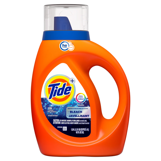 Tide Bleach Alternative Liquid Laundry Detergent Original Scent 29 Loads He Compatible