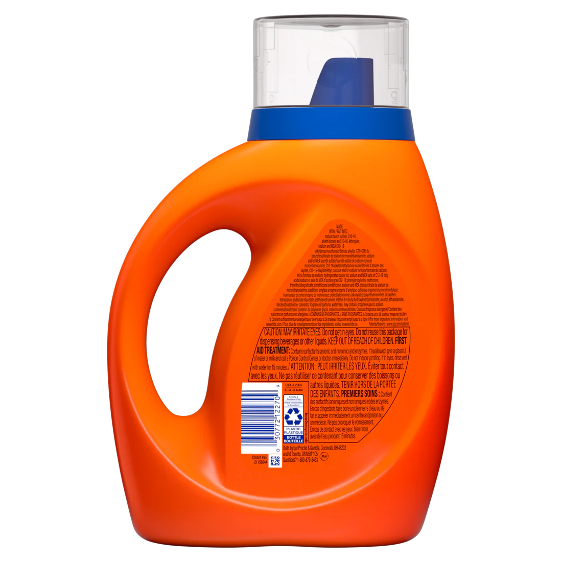 Tide Bleach Alternative Liquid Laundry Detergent Original Scent 29 Loads He Compatible