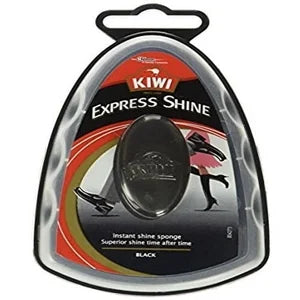 KIWI Black Rectangular Shoe Shine Sponge