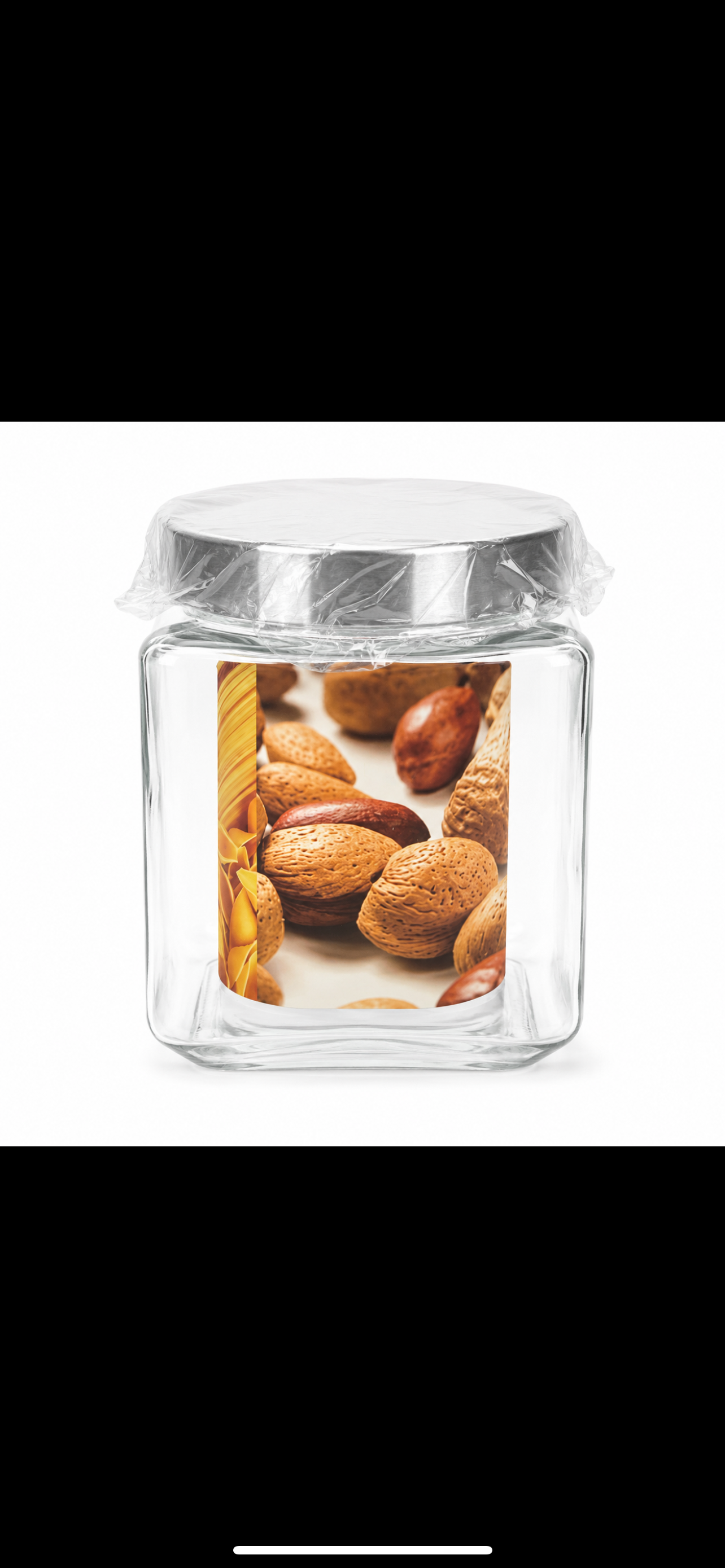 SQUARE GLASS jar