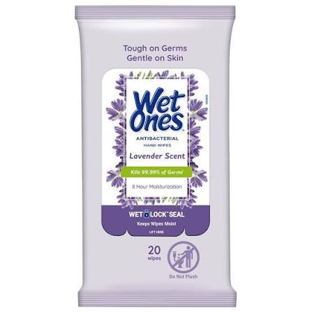 Wet Ones Lavender Antibacterial - 20ct