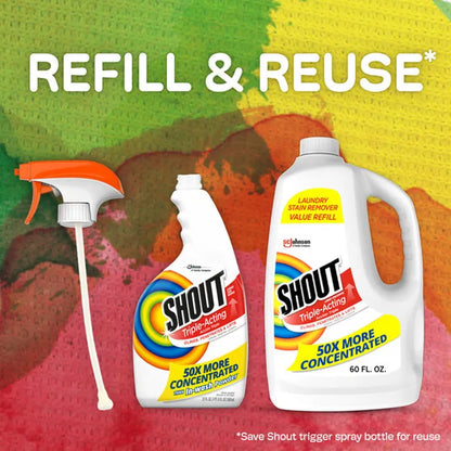 Shout Triple-Acting Refill Laundry Stain Remover