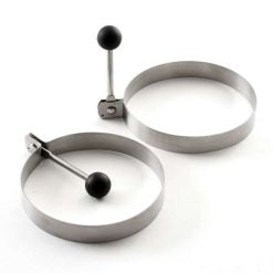 STEEL ROUND EGG / PANCAKE RINGS, Set of 2