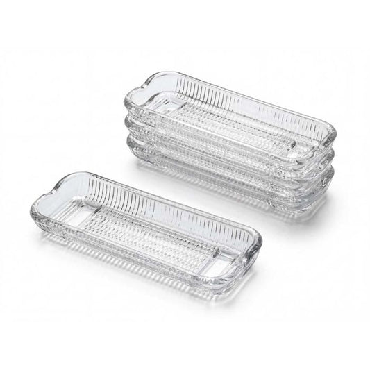 HIC Kitchen Corn Dishes, Glass, Set of 4