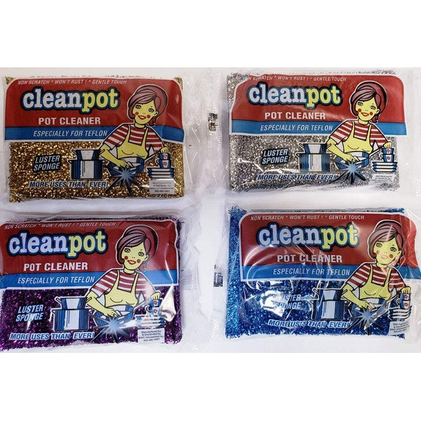 Clean Pot 4 pack gold/silver Sponges