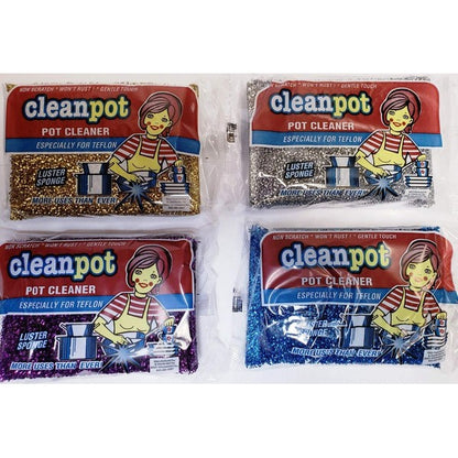 Clean Pot 4 pack gold/silver Sponges