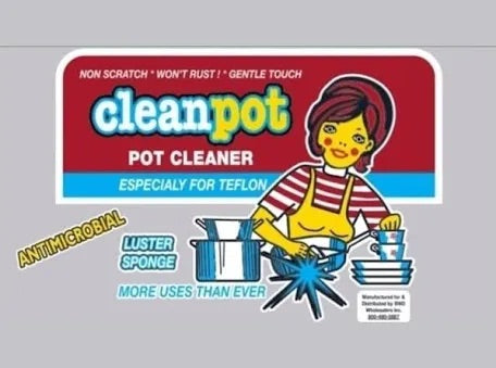Clean Pot 4 pack gold/silver Sponges