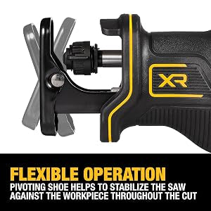 DEWALT 20V MAX* Reciprocating Saw, Cordless, 2-Finger Variable Trigger, Keyless Blade Clamp, Tool Only