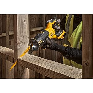 DEWALT 20V MAX* Reciprocating Saw, Cordless, 2-Finger Variable Trigger, Keyless Blade Clamp, Tool Only