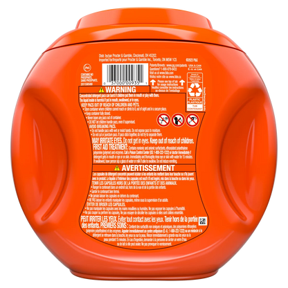 Tide Pods Laundry Detergent Pacs 3-in-1 Stain Remover Odor Fighter Color Protector HE Compatible Original Scent - 57ct