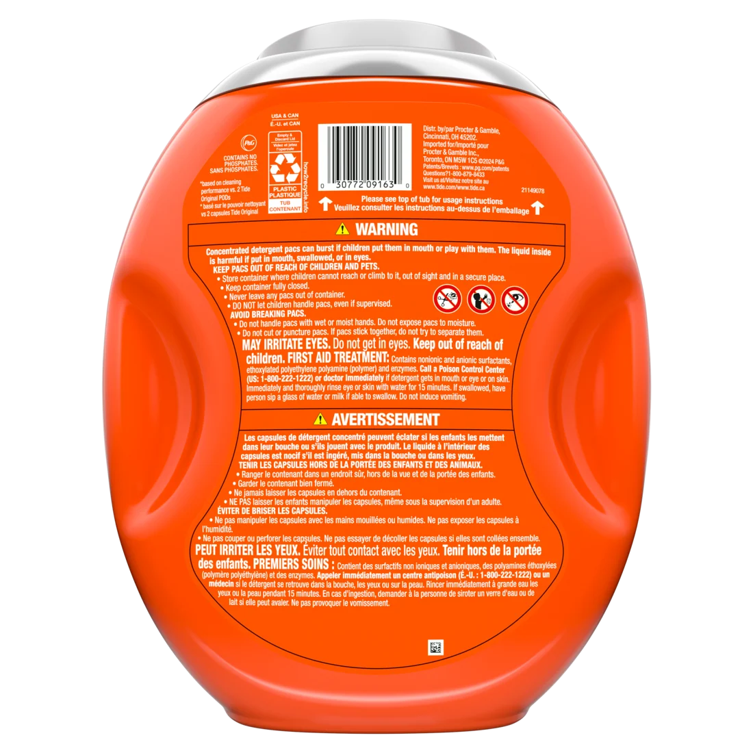 Tide Hygienic Clean Power PODS Laundry Detergent with Original Scent Removes Visible and Invisible Dirt laundry soap detergent pacs - 45ct