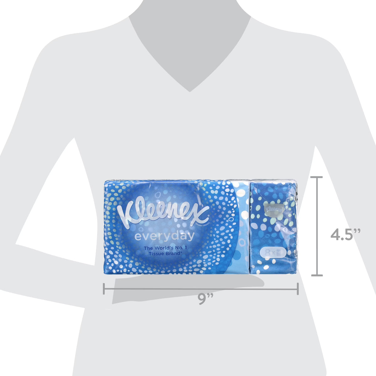 Kleenex Everyday 9 x Pocket Tissues Packs - 8 Packs